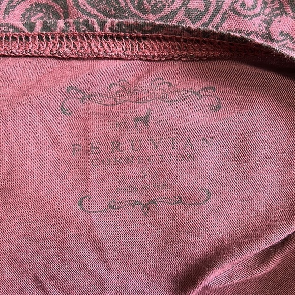 Peruvian Connection Pima Cotton Long Sleeve Jacquard Knit Dress Sz S - Picture 8 of 11